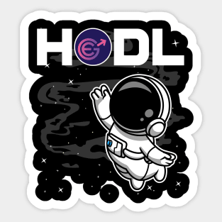 HODL Astronaut Evergrow EGC Coin To The Moon Crypto Token Cryptocurrency Blockchain Wallet Birthday Gift For Men Women Kids Sticker